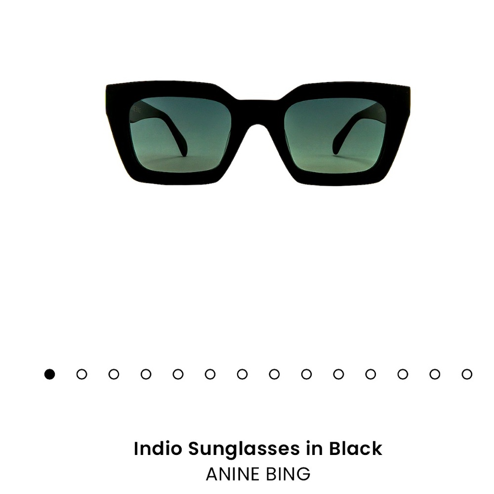 Anine Bing Indio Sunglasses in Black